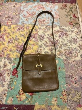 MULBERRY Classic Brown Leather Crossbody Messenger Bag